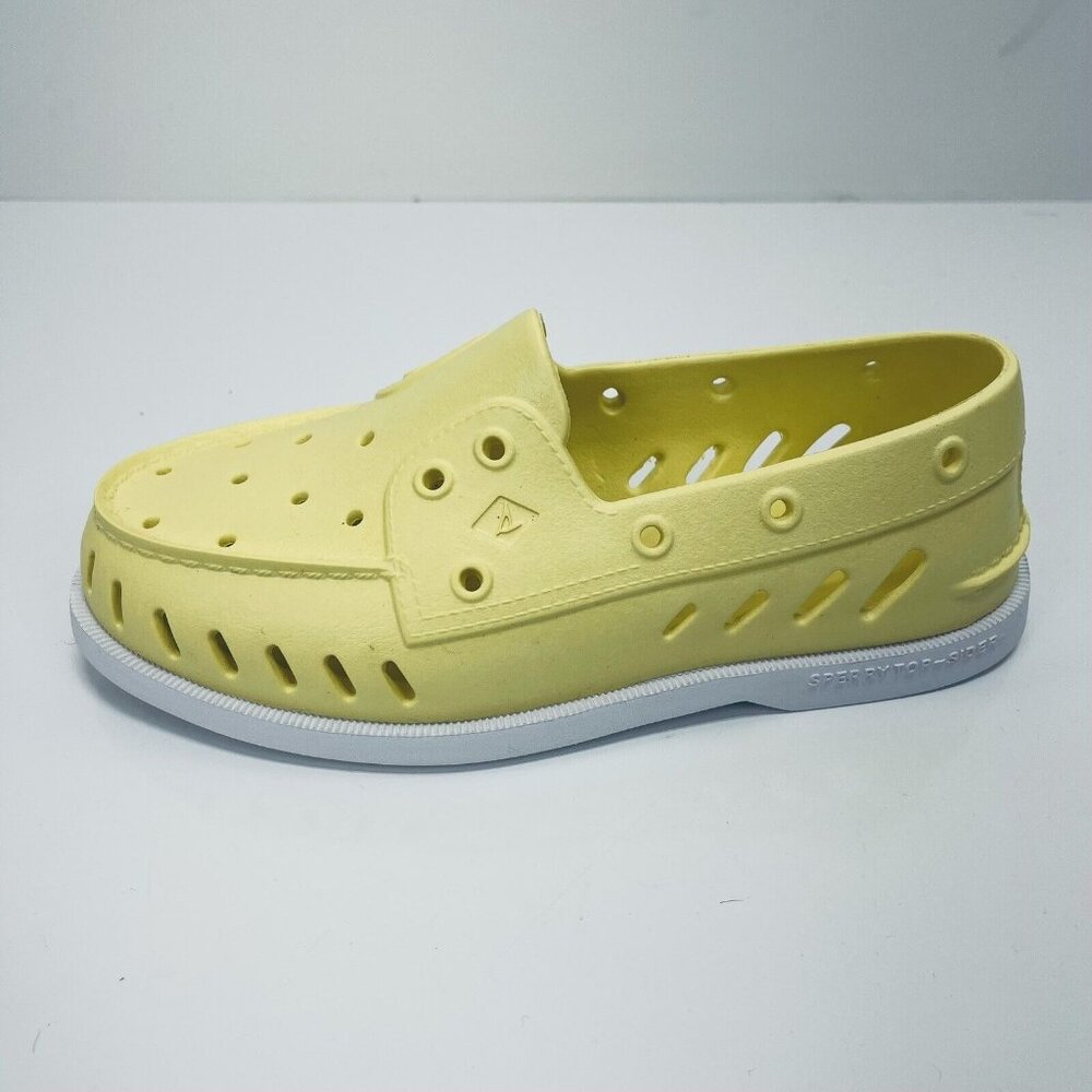 Sperry Top Sider Shoes Sz 8 Women’s Yellow Float Boat Slip On Foam Beach New - Picture 6 of 13